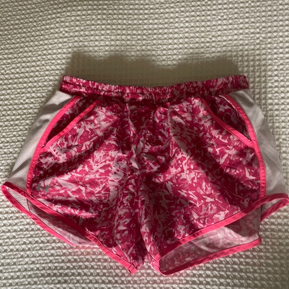 Under Armour pink army running shorts |Size M|